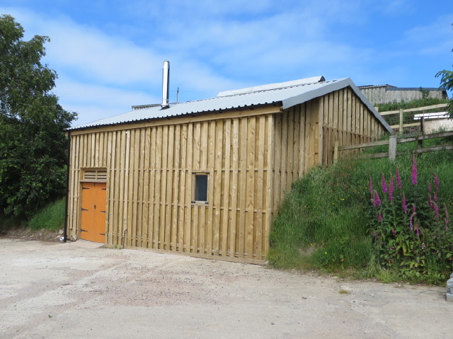 Boiler house for the 90kW ETA wood chip boiler