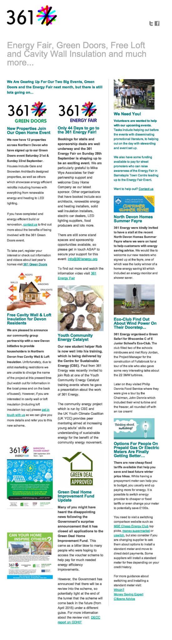 361 Energy August Newsletter